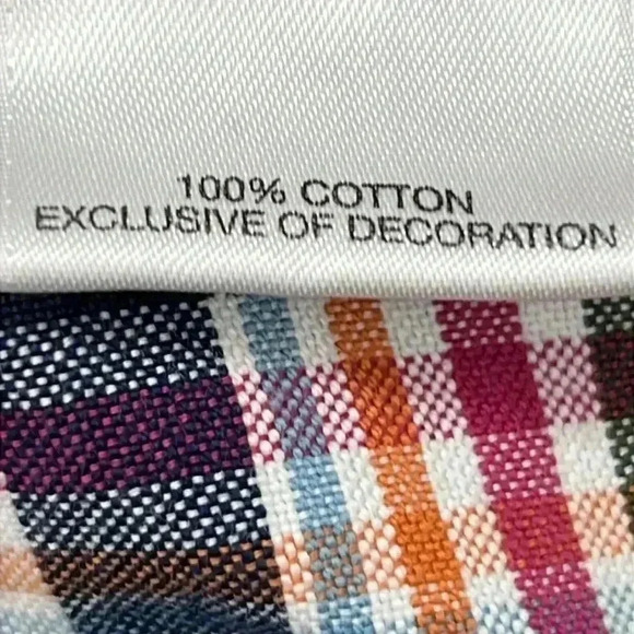 Cremieux Classics Men’s Shirt Sz L Blue White Plaid Button-down 100% Cotton - Picture 8 of 11